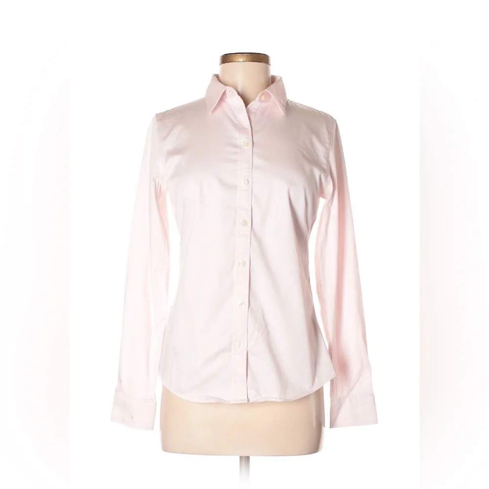 Banana Republic Pale Pink Women's Button-Down Shirt - Picture 1 of 3